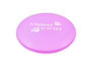 Pet Dog Training Pink Plastic Flyer Disc Frisbee Toy 9.1 Diameter