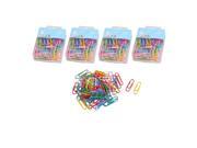 Unique Bargains Unique Bargains Office School 6 Colors Metalic Note Bookmark Paper Clips 5 Packs