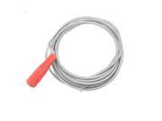 Unique Bargains 2.5M Length Red Handle Drains Sink Removal Plumber Tool