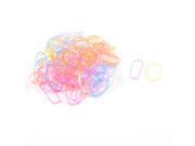 95 x Stretchy Hair Ties Bands Rope Ponytail Holder w Apple Shape Case