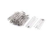 Window Treatment Stainless Steel 4 Prongs Pleat Drapes Curtain Hooks 15 Pcs