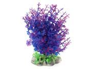 Unique Bargains 6.7 Height Landscaping Artificial Plastic Water Plant Ornament Blue Purple