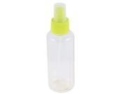 Plastic Liquid Spray Cosmetic Bottle Yellow Green Clear 120ML