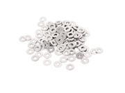 100Pcs M2.5x6mmx0.5mm Stainless Steel Metric Round Flat Washer for Bolt Screw