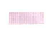 Unique Bargains 25.5cm Long 9cm Wide DIY Pink Glitter Rhinestone Self Adhesive Stickers for Auto