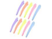 10 Pieces Multicolor Plastic Metal Press Spring Hair Pin Clip