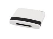Unique Bargains 30Pin Speaker Bluetooth Receiver Adapter TS BTIP03 White Black for iPod iPhone