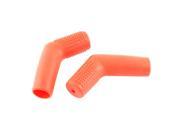 Unique Bargains 2 Pcs Motorcycle Motorbike 18mm Dia Silicone Spark Plug Cap Cover Red