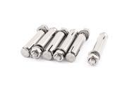 M6*50 Hex Nut Stainless Steel Sleeve Expansion Anchor Bolts Screws 6 Pcs