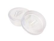 35mm Dia Rubber Bathroom Sink Washing Basin Plug Stopper Clear 2PCs Pack