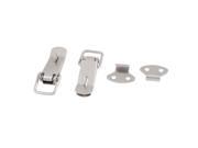 Unique Bargains Hardware Tool Aviation Case Toolbox Stainless Steel Toggle Latch 2 Set