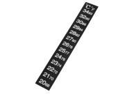 Aquarium 20 34 Celsius 68 93 Fahrenheit C F Thermometer Sticker Black White