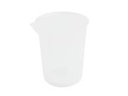 100mL Clear Plastic Graduated Scale Beaker Measuring Cup for Biochemistry Lab