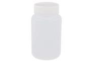 Unique Bargains Laboratory Chemical Storage Plastic Widemouth Bottle White 250mL