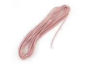 4.5M Length Round Stretch Band Strap Red White for Pants Trousers