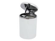 Portable Cylinder Designed Smokeless Ashtray for Car Auto White