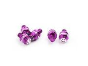 Unique Bargains 5 Pcs 8mm Thread Dia Purple Motorcycle License Plate Frame Bolts Screws Fastener