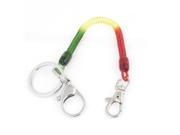 Lobster Clasp Flexible Spiral Cord Style Key Chain Cellphone Strap Decor