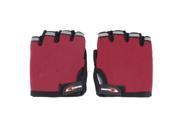 Unisex Breathable Half Fingers Sports Gloves Palm Protective Guard Red