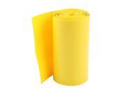 Unique Bargains 85mm Width PVC Heat Shrink Tubing Tube Yellow 5Meters for 18650 Batteries Pack