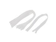 Dress Pants Closed End Nylon Zippers Tailor Sewing Craft Tool White 50cm 10 Pcs