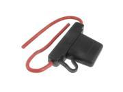 Car Boat 80A Blade Fuse Holder Block 10 AWG Wire with Water Resistant Cover