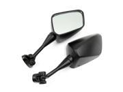 2pcs Universal Adjustable Side Blind Spot Rearview Mirror Black for Motorcycle
