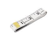 Unique Bargains Body Measuring Sewing Cloth Tailor Tape Soft Flat Ruler White 60 150cm