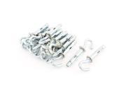 Unique Bargains 20 Pcs Silver Tone Metal Shopping Bag Luggage Hanging Hook Holder for Motorcycle