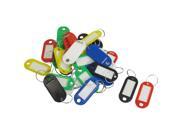 Unique Bargains 30pcs Key ID Tags Name Card Labels Keyring Keychain Assorted Color