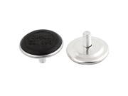 Unique Bargains Metal Threaded Rod Round Plastic Base Leveling Foot 10mmx50mmx31mm 2 Pcs