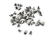 Unique Bargains 55 Pcs PCB Side Mount Momentary Tact Tactile Switch DIP 6mmx6mmx8mm