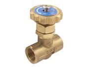 Unique Bargains Quick Connect Brass Straight Stop Valve for Water Pipe