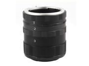 Unique Bargains Metal Macro 3 Extension Tube Lens Ring Adapter Set for Nikon D800 D3100 Camera
