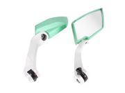 Unique Bargains 2pcs Green Angle Adjustable Bling Spot Rearview Mirror for Motorbike
