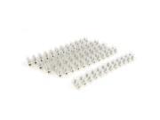 5 Pcs 5A 12 Way Double Row Covered Barrier Screw Terminal Blocks Strips