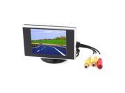 Unique Bargains 3.5 Color LCD TFT Rear View Monitor DVD VCR Video System for Car Back Up Camera