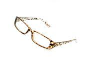 Unique Bargains Lady Rectangle Clear Lens Single Bridge Plano Glasses Spectacles