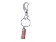 Unique Bargains Silver Tone Metal Ring Spring Lobster Clasp Key Ring Keychain