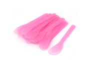 Plastic Mixing Facial Mask Spatula Beauty Tool Pink 20pcs