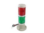 Unique Bargains Unique Bargains DC 24V Red Green Signal Industrial Tower Lamp Stack Light 7.5 Height
