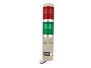 Unique Bargains Red Green R G LED Industry Tower Signal Lamp Warn Indicator Light 90dB DC24V