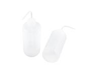 Unique Bargains 2 Pcs 500mL Graduated Plastic Reagent Measuring Squeeze Bottle Holder