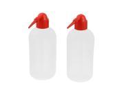 2pcs 17oZ 500ml Red Tip Tattoo Diffuser Green Soap Supply Wash Squeeze Bottle