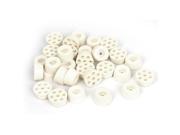Unique Bargains 7mm Dia Home Office Furniture Table Chair Leg Protector Feet Pad White 30Pcs