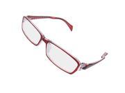 Ladies Dark Red Plastic Full Rim Multi Coated Lens Plain Spectacles