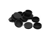 Unique Bargains 76mm Dia Plastic Blanking End Caps Cover Round Tube Inserts Black 15pcs