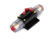 12V 80A Car Circuit Breaker Fuse Holder Protection Black Red