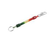 Lobster Hook Red Yellow Green Spring Coil Design Keychain Key Chain Strap Rope