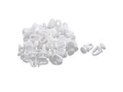 Plastic Curtain Track Rail Carrier Slide Glide Rollers White 22mm Height 50 Pcs